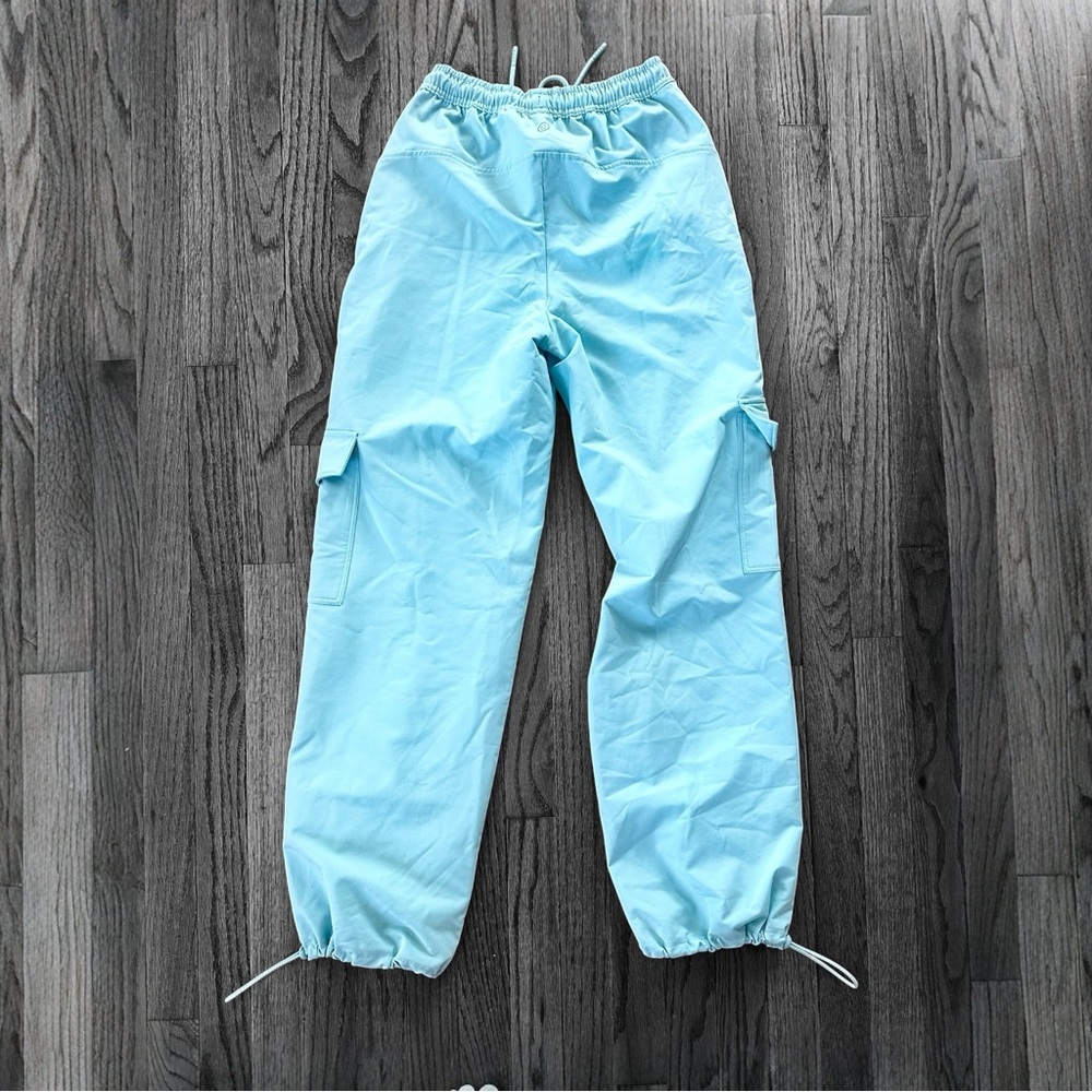 Gilly Hicks Light Blue Parachute Cargo Joggers